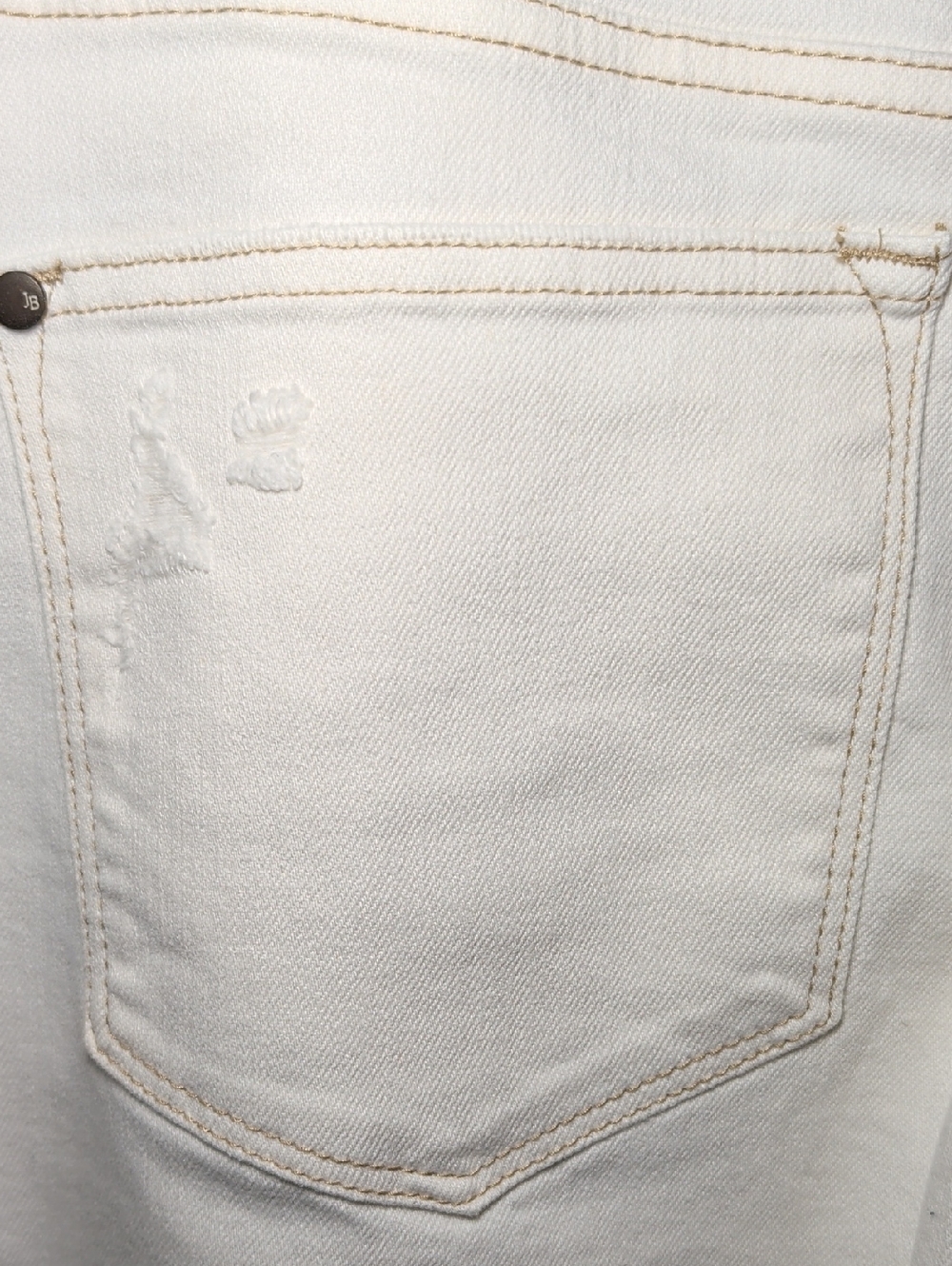 Judy Blue Ivory Straight Fit Jeans High Waist Preppy Stretch Women's Size 15/32 - Picture 5 of 7